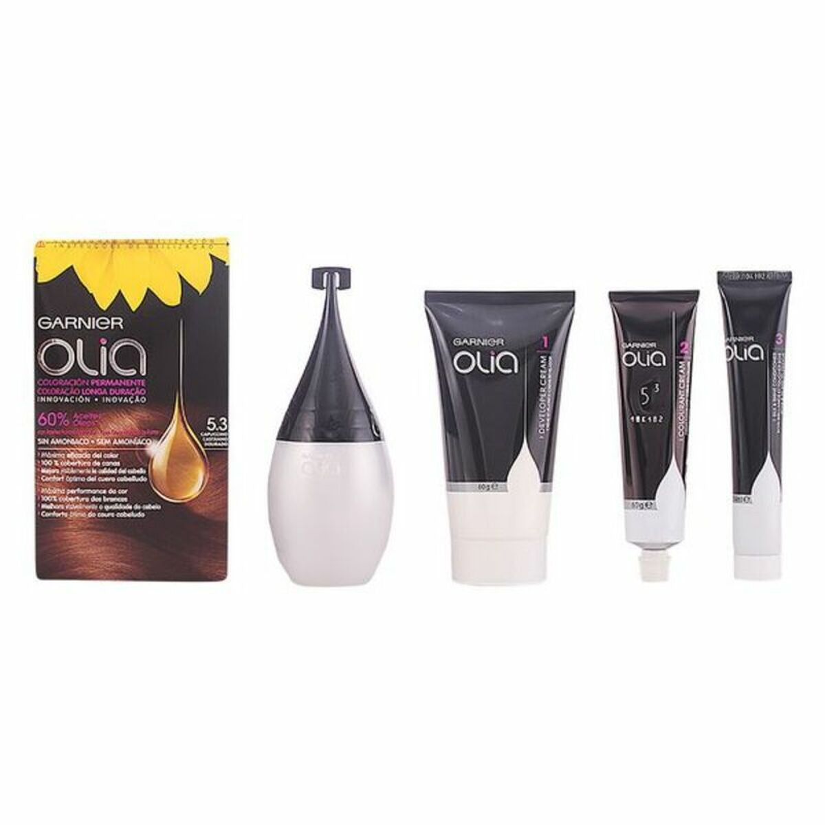 Unisex Hair Dressing Set Olia Garnier (4 pcs) 5,3 - capuccino-0