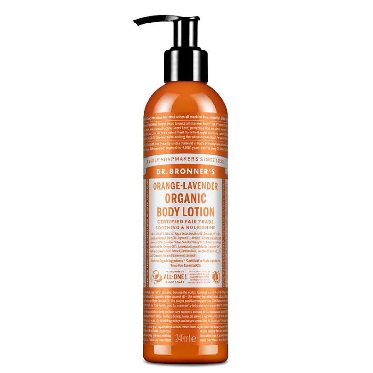 Body Lotion Dr Bronner's Naranja-Lavanda 240 ml-0
