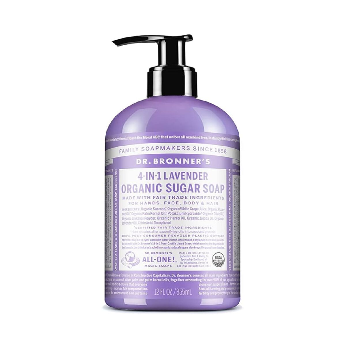 Hand Soap Dr Bronner's 4 in 1 Lavender 355 ml-0