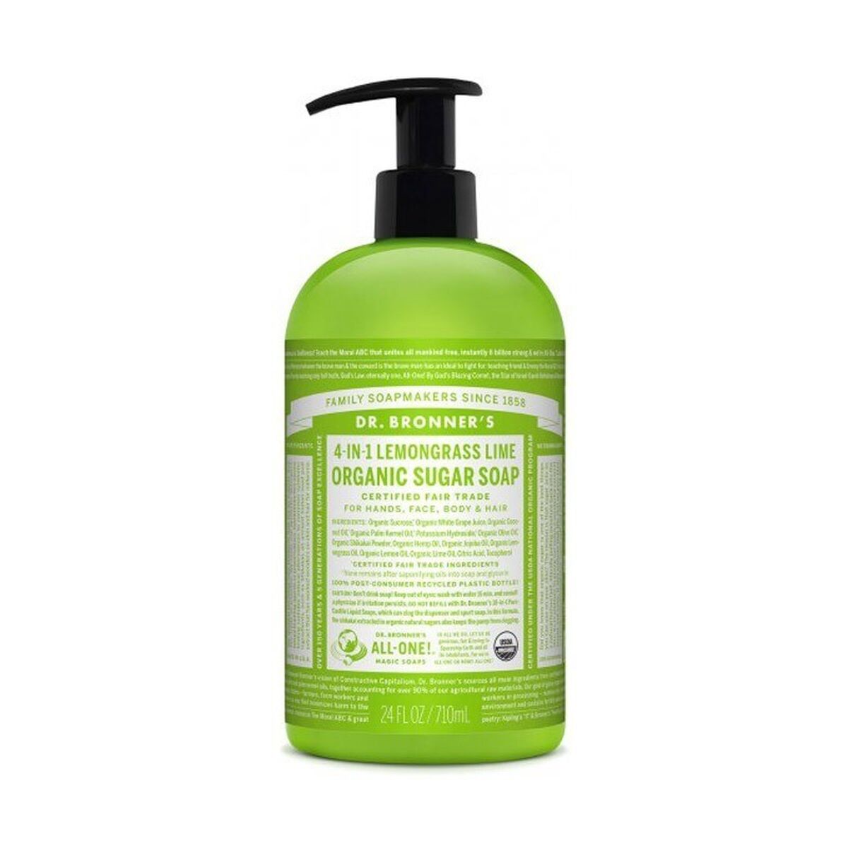 Liquid Soap Dr Bronner's Lemongrass Lime 710 ml-0