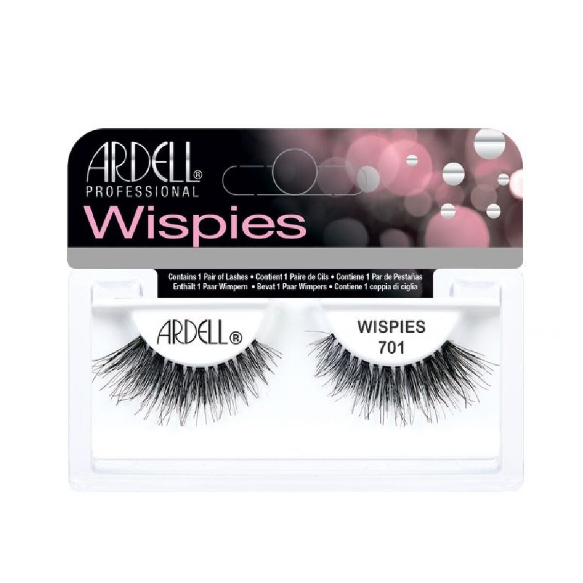 False Eyelashes Ardell Wispies 701 Black-8
