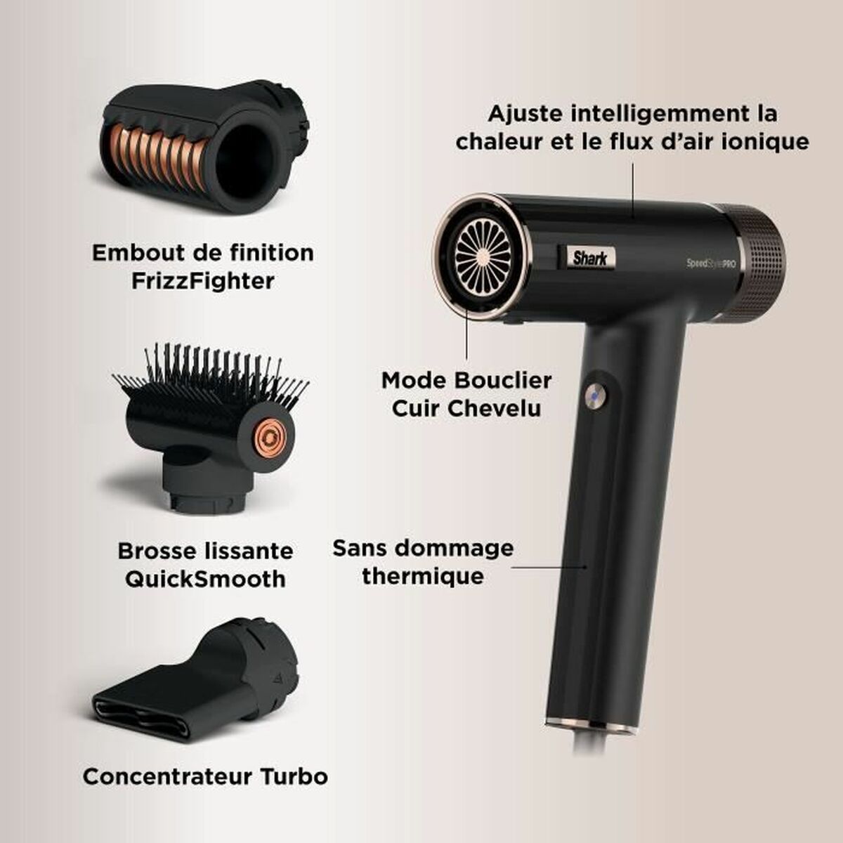 Hairdryer Shark Black-5