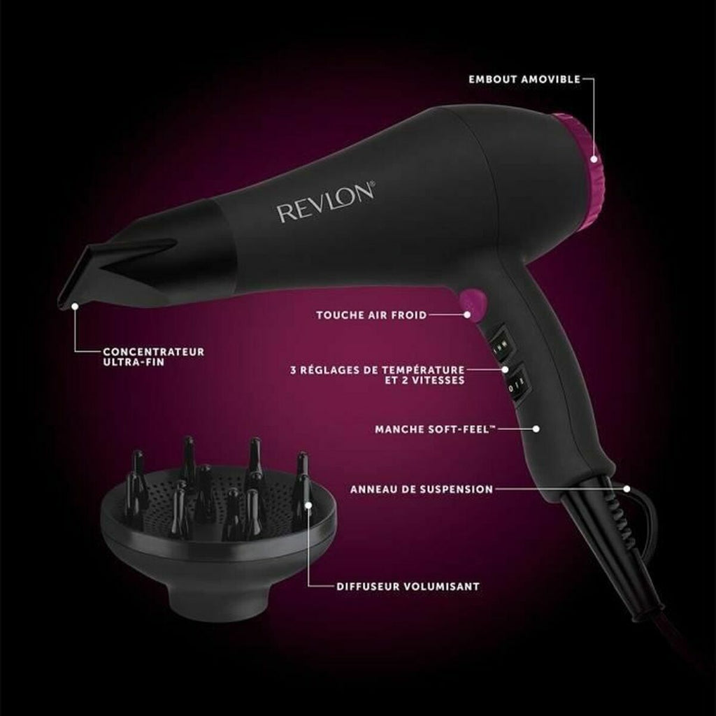 Hairdryer Revlon RVDR5251E Black 2000 W-12