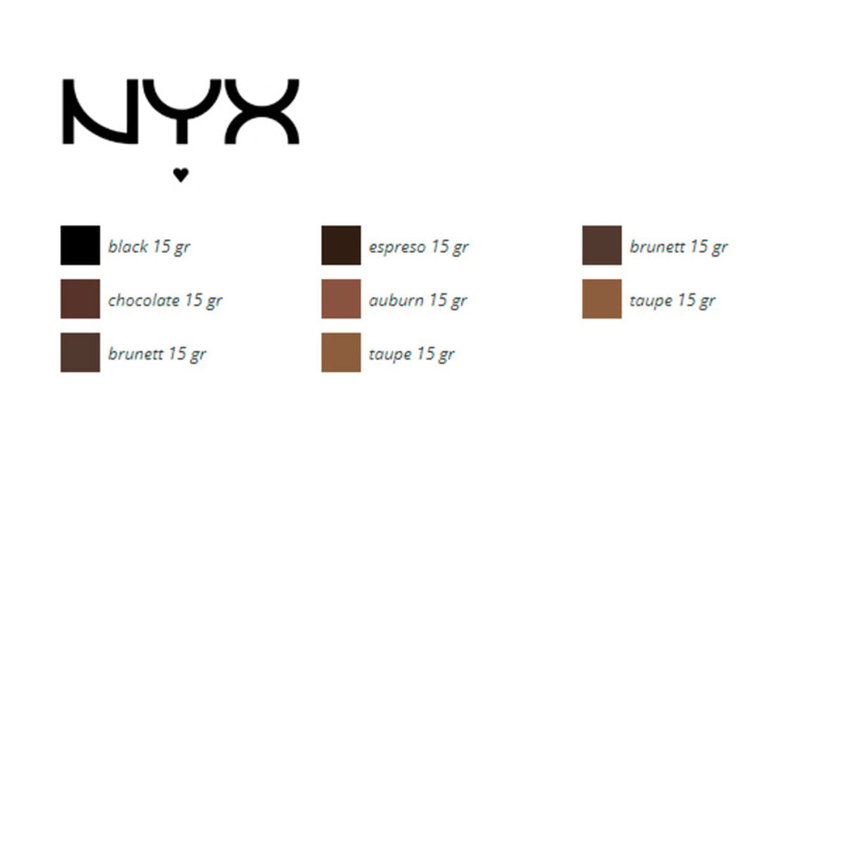 Eyebrow Make-up Fill & Fluff NYX (15 g)-14