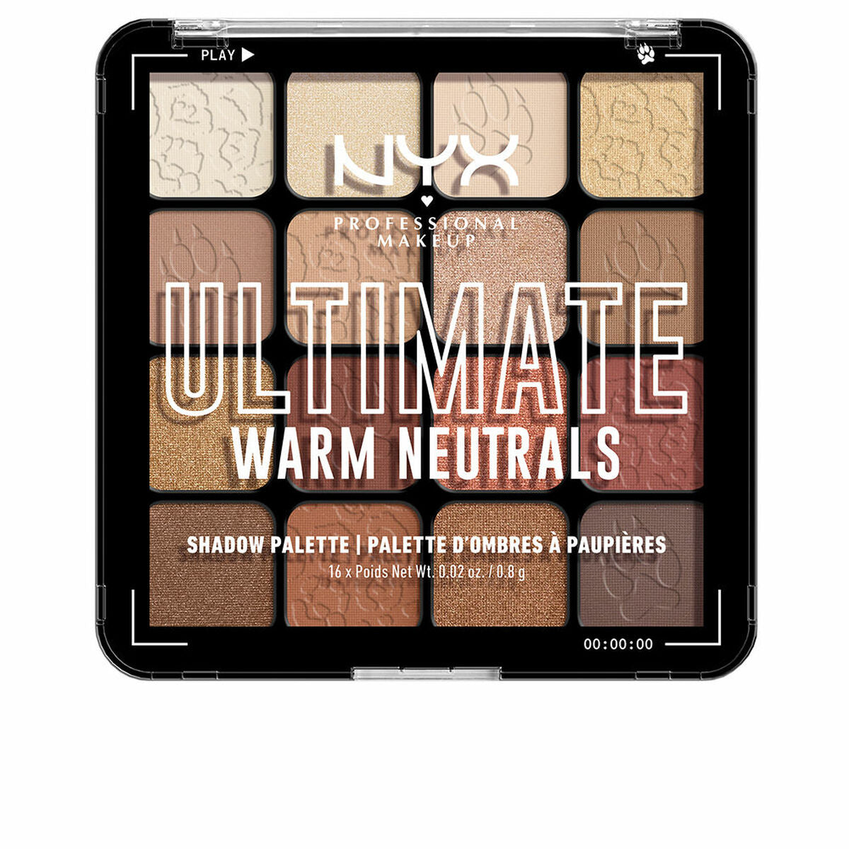Eye Shadow Palette NYX Ultimate #Warm neutrals 16 x 0,83 g-0