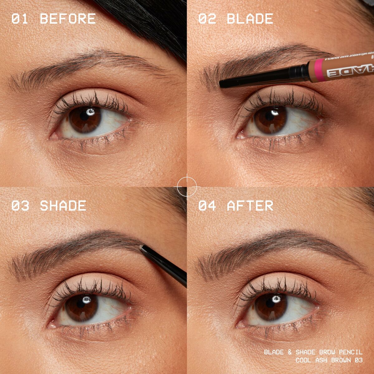 Eyebrow Pencil NYX BLADE & SHADE NANO Nº 01-Ash Blonde-5