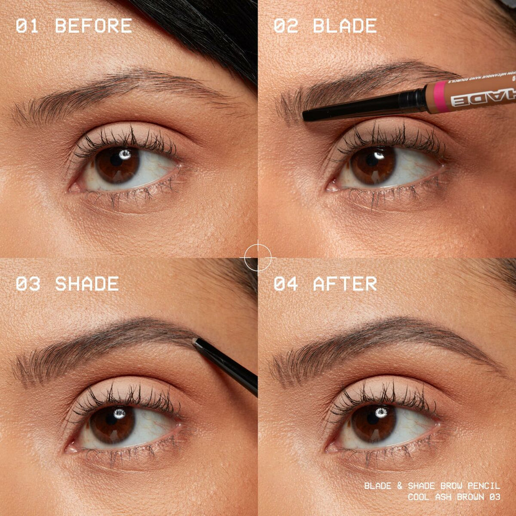 Eyebrow Pencil NYX BLADE & SHADE NANO Nº 02 Blonde-5
