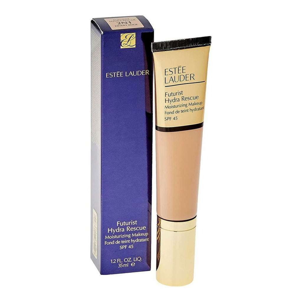 Facial Corrector Estee Lauder Futurist Hydra Rescue Moisturizing Makeup SPF45 Nº 2N1 Desert-3