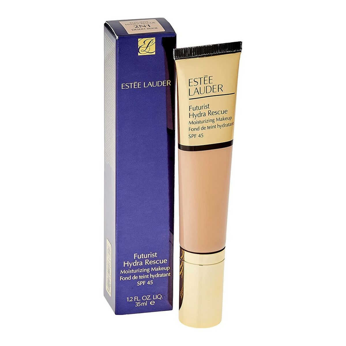 Facial Corrector Estee Lauder Futurist Hydra Rescue Moisturizing Makeup SPF45 Nº 2N1 Desert-3
