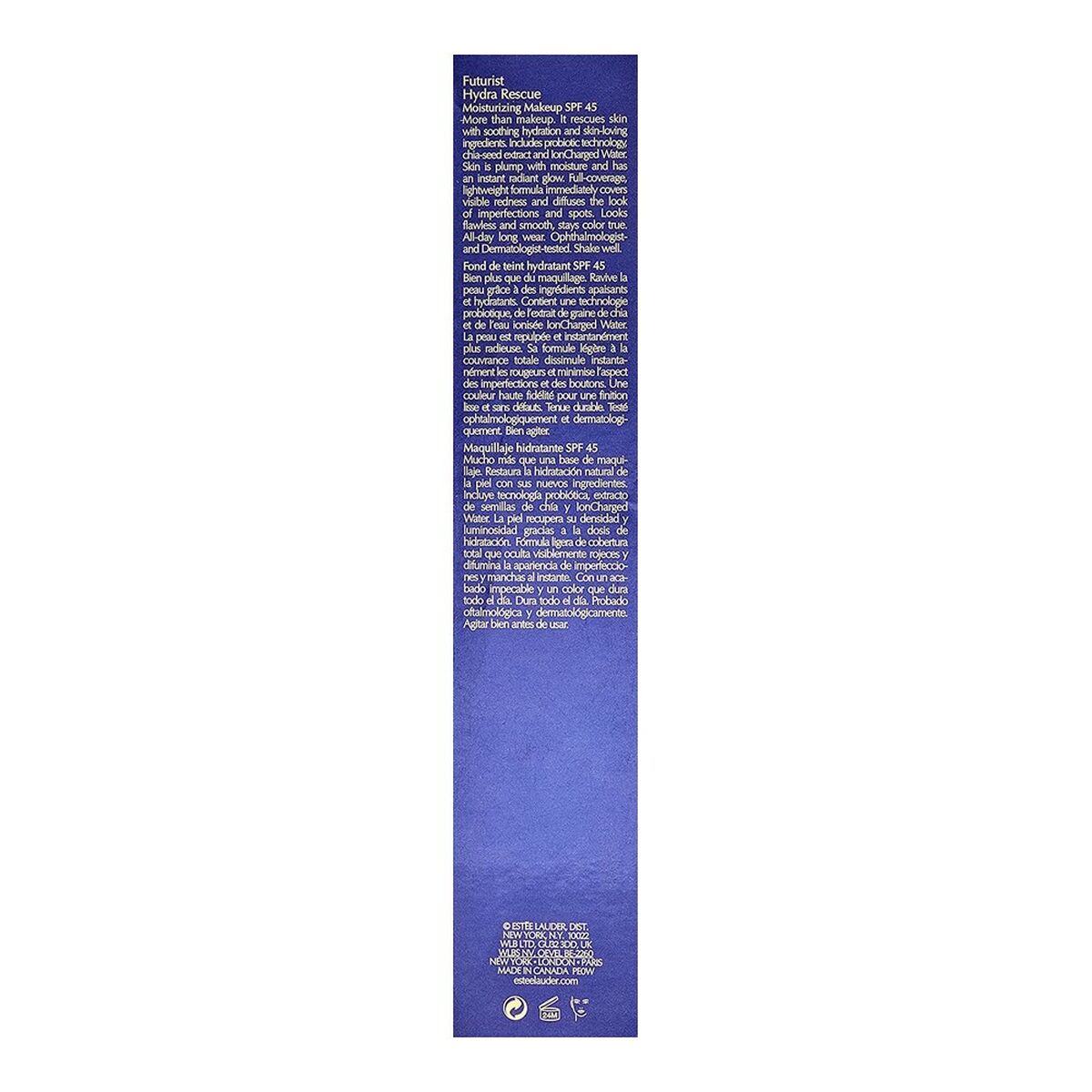 Facial Corrector Estee Lauder Futurist Hydra Rescue Moisturizing Makeup SPF45 Nº 2N1 Desert-1