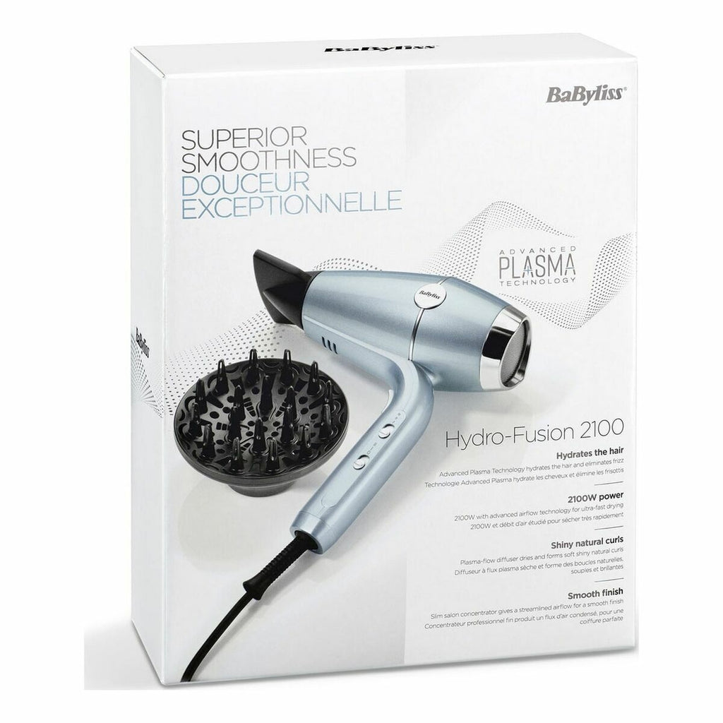 Hairdryer Babyliss Blue Metallic 2100 W-11