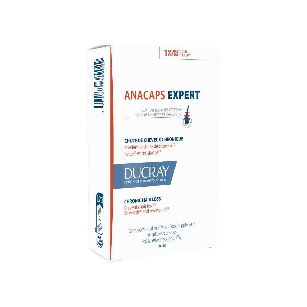 Hair Loss Food Supplement Ducray Anacaps Expert Capsules x 30-0