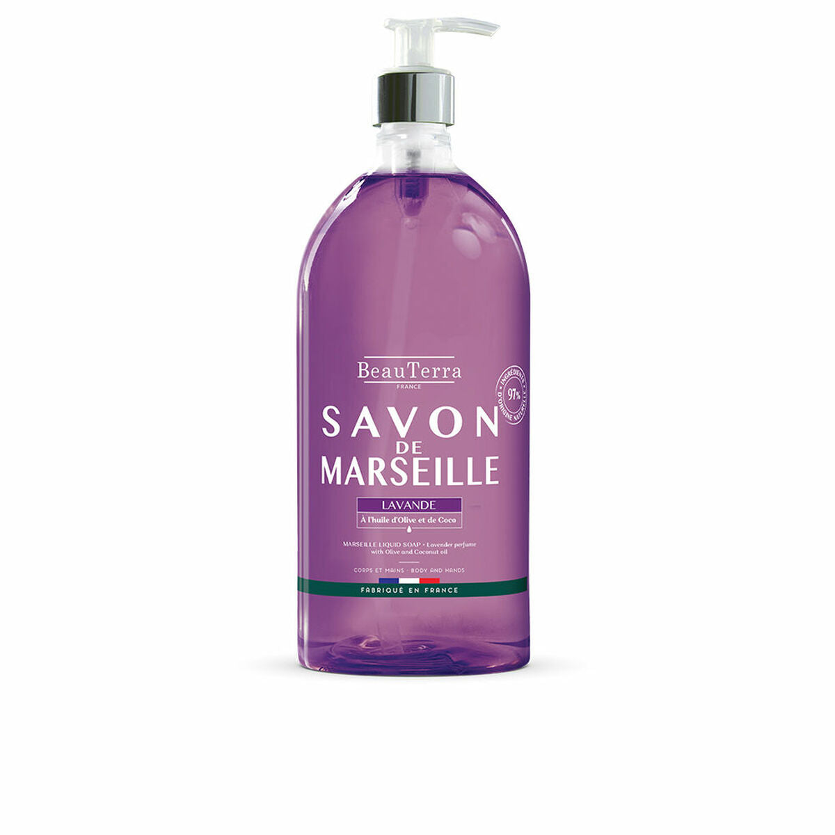 Liquid Soap Beauterra Marseille Hands Universal Lavendar 1 L-0