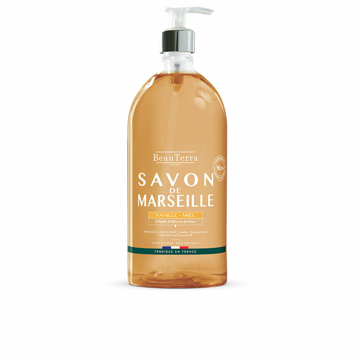 Liquid Soap Beauterra Marseille Universal Honey Vanilla Hands 1 L-0