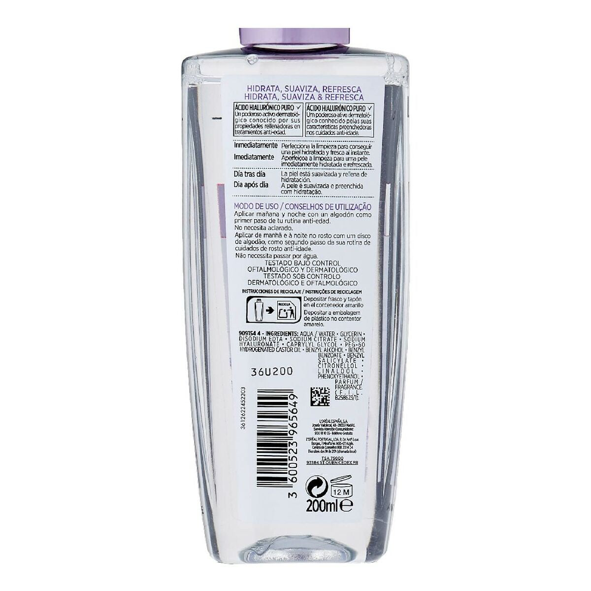 Revitalising Cleansing Toner Revitalift L'Oreal Make Up Fillers for facial lines (200 ml)-1