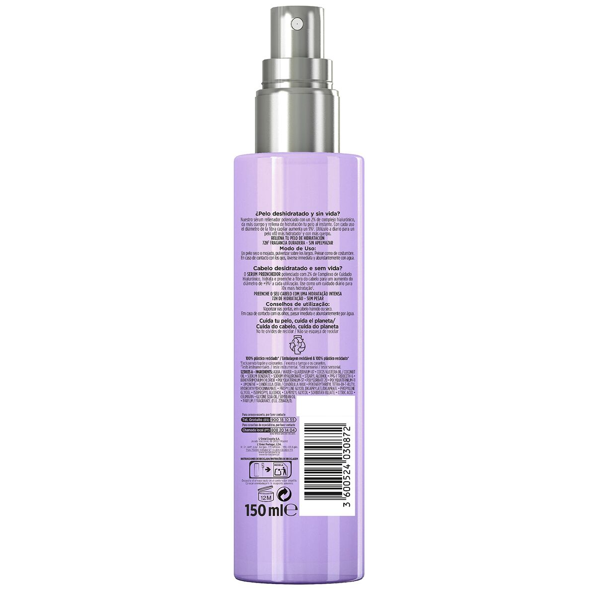 Hair Serum L'Oreal Make Up Elvive Hidra  150 ml-8
