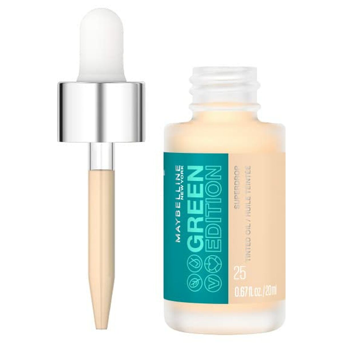 Liquid Make Up Base Maybelline Green Edition Oil Nº 25 (20 ml)-0