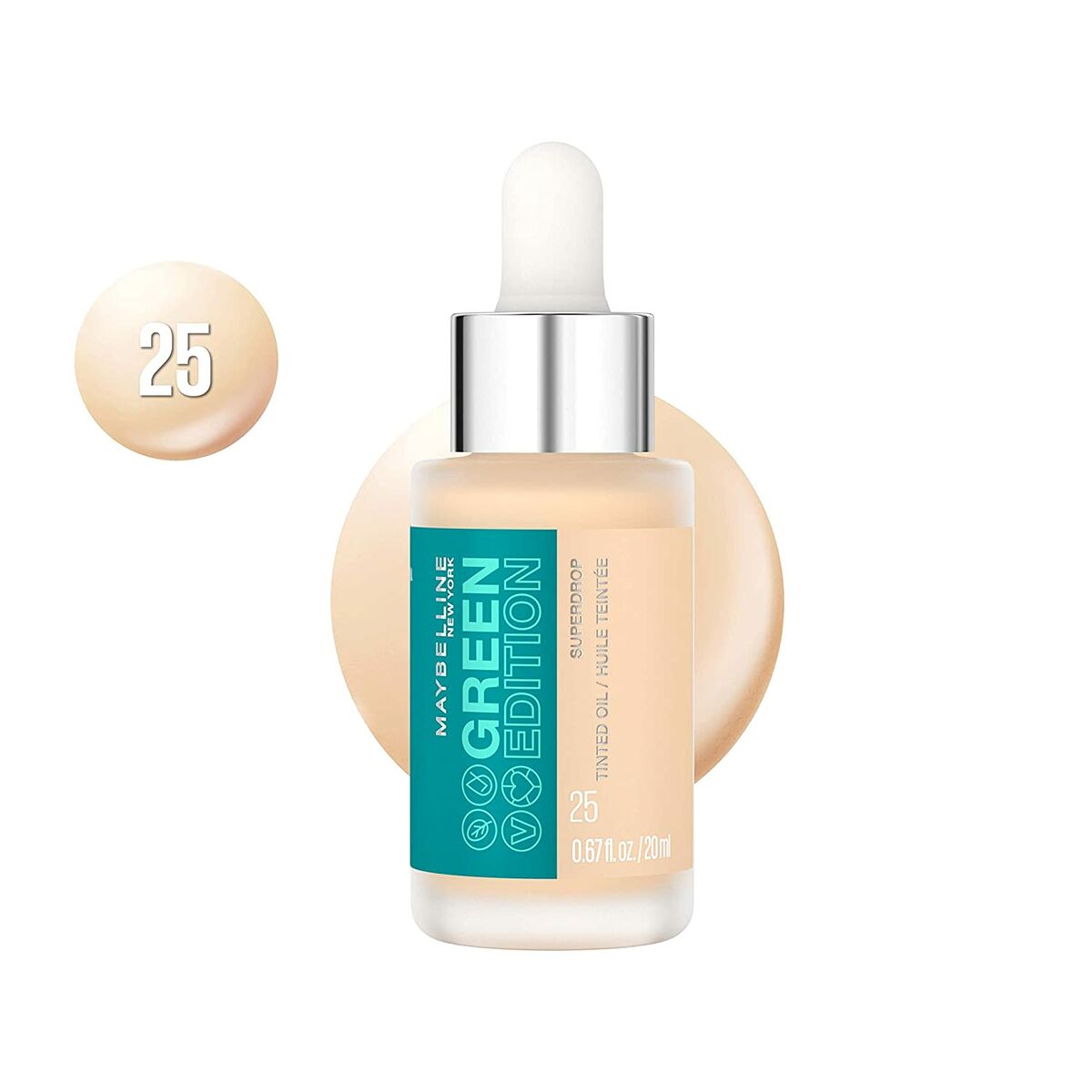 Liquid Make Up Base Maybelline Green Edition Oil Nº 25 (20 ml)-1