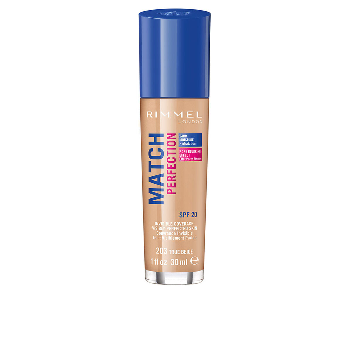 Liquid Make Up Base Rimmel London Match Perfection Nº 203-0