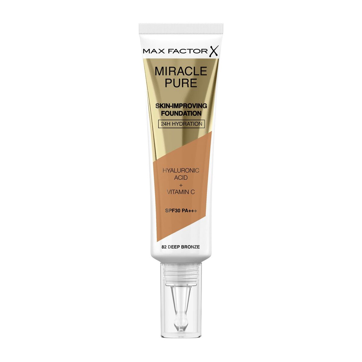Crème Make-up Base Max Factor Miracle Pure Nº 82 Deep bronze Spf 30 30 ml-0