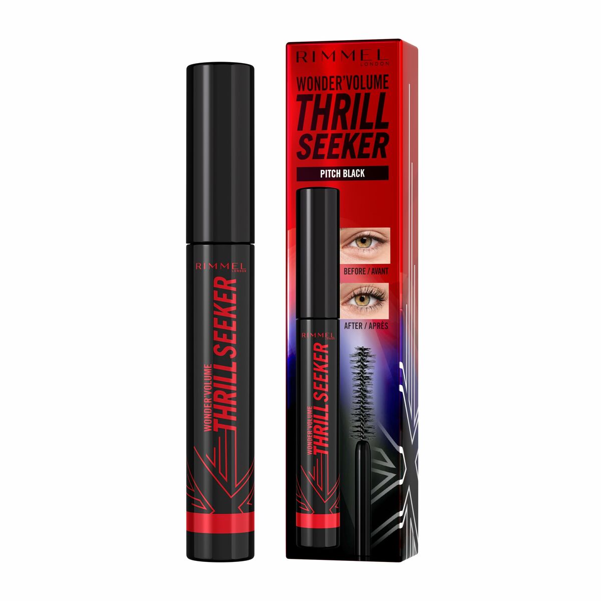 Mascara Rimmel London Volume Thrill Seeker Nº 004 Pitch Black 8 ml-0