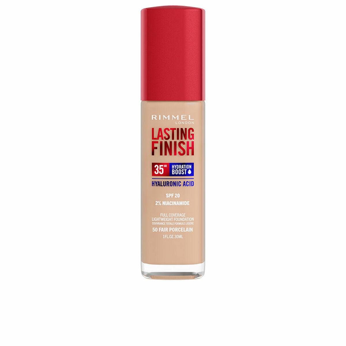 Crème Make-up Base Rimmel London Lasting Finish Nº 050 Fair Porcelain Spf 20 30 ml-0