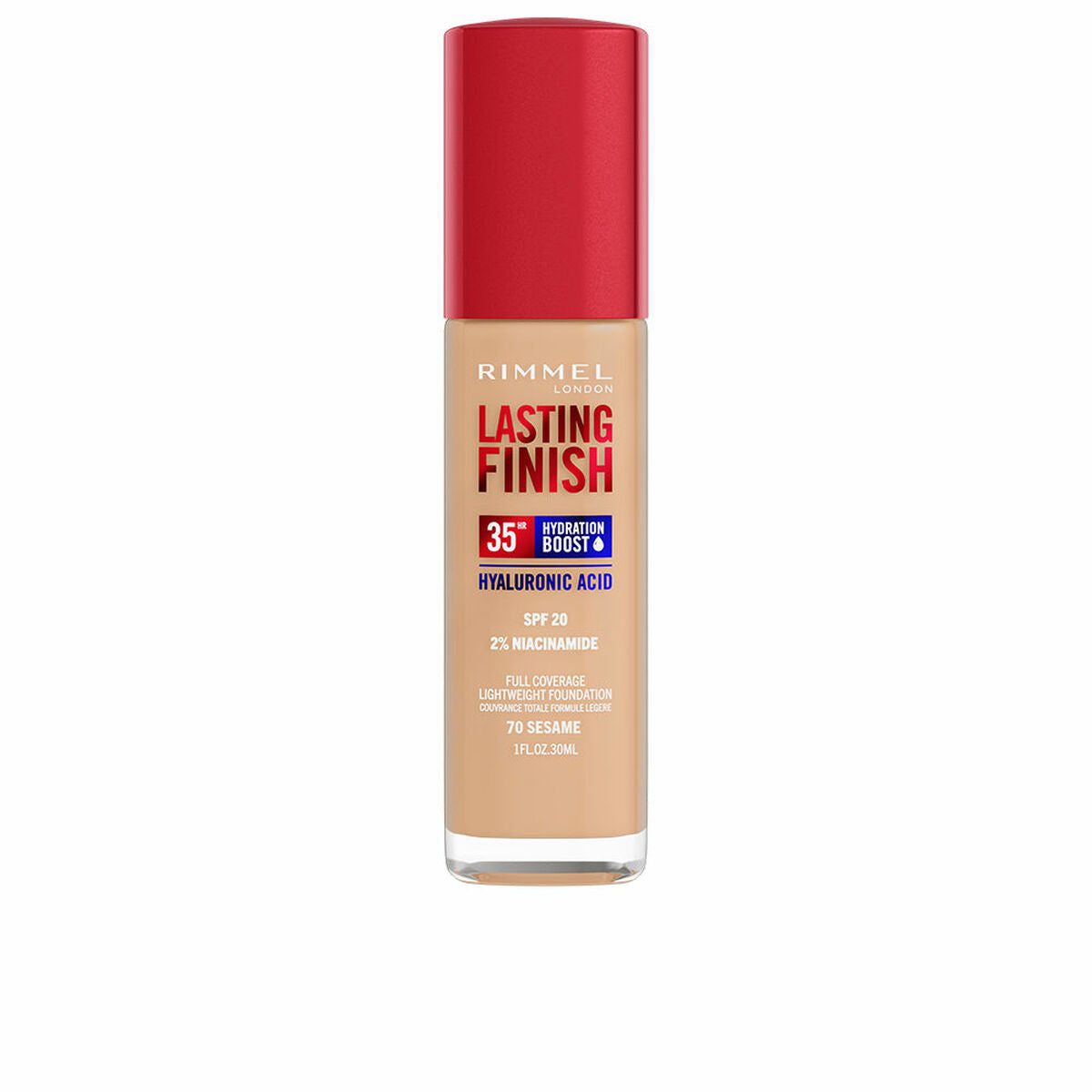Crème Make-up Base Rimmel London Lasting Finish Nº 070 Sesame Spf 20 30 ml-0