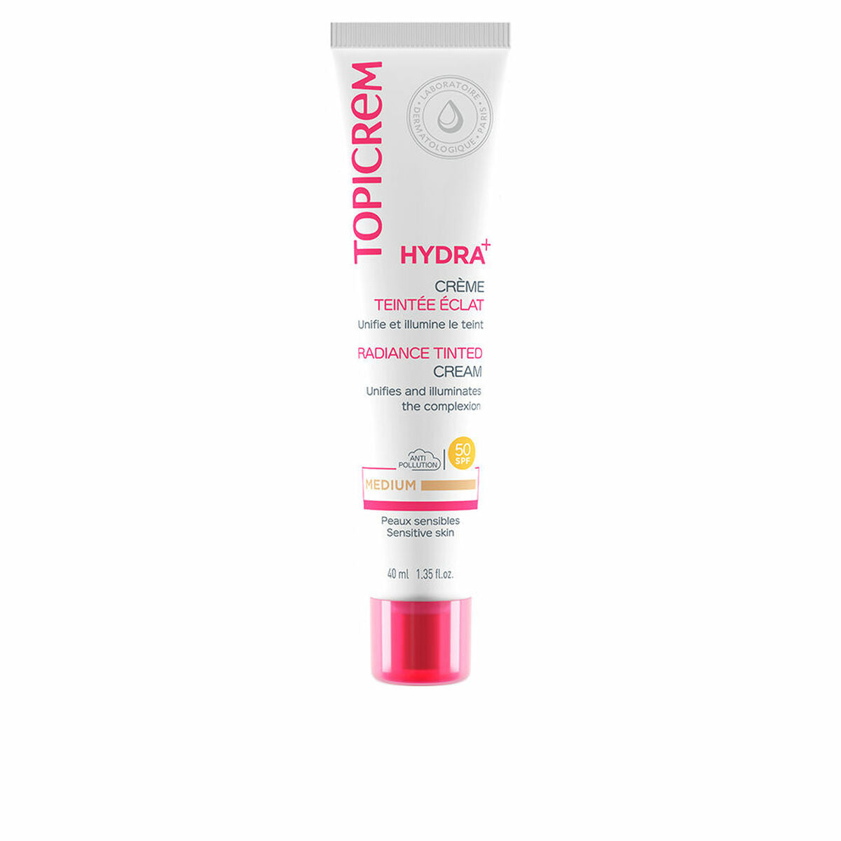 Highlighting Cream Topicrem Hydra+ Medium Spf 50 40 ml-0