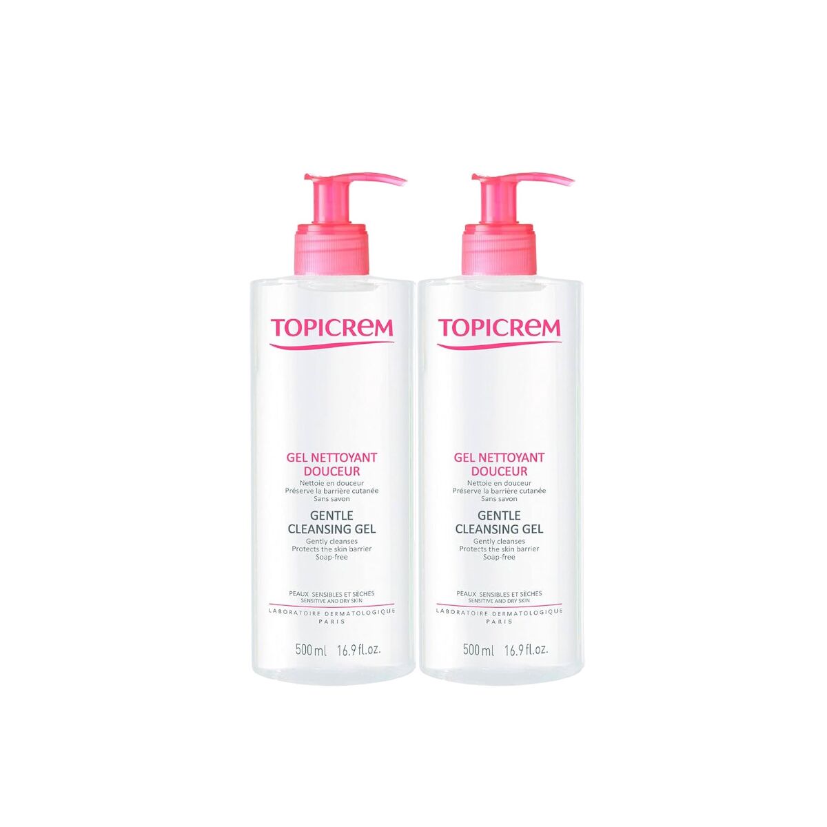 Cleansing Gel Topicrem Dúo 2 x 500 ml 2 Units-0
