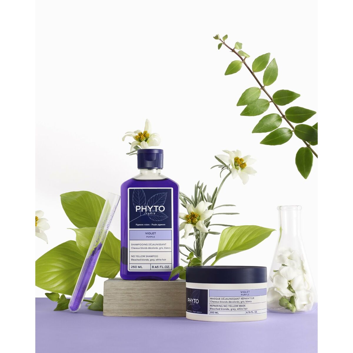 Hair Mask Phyto Paris Violet 200 ml-1