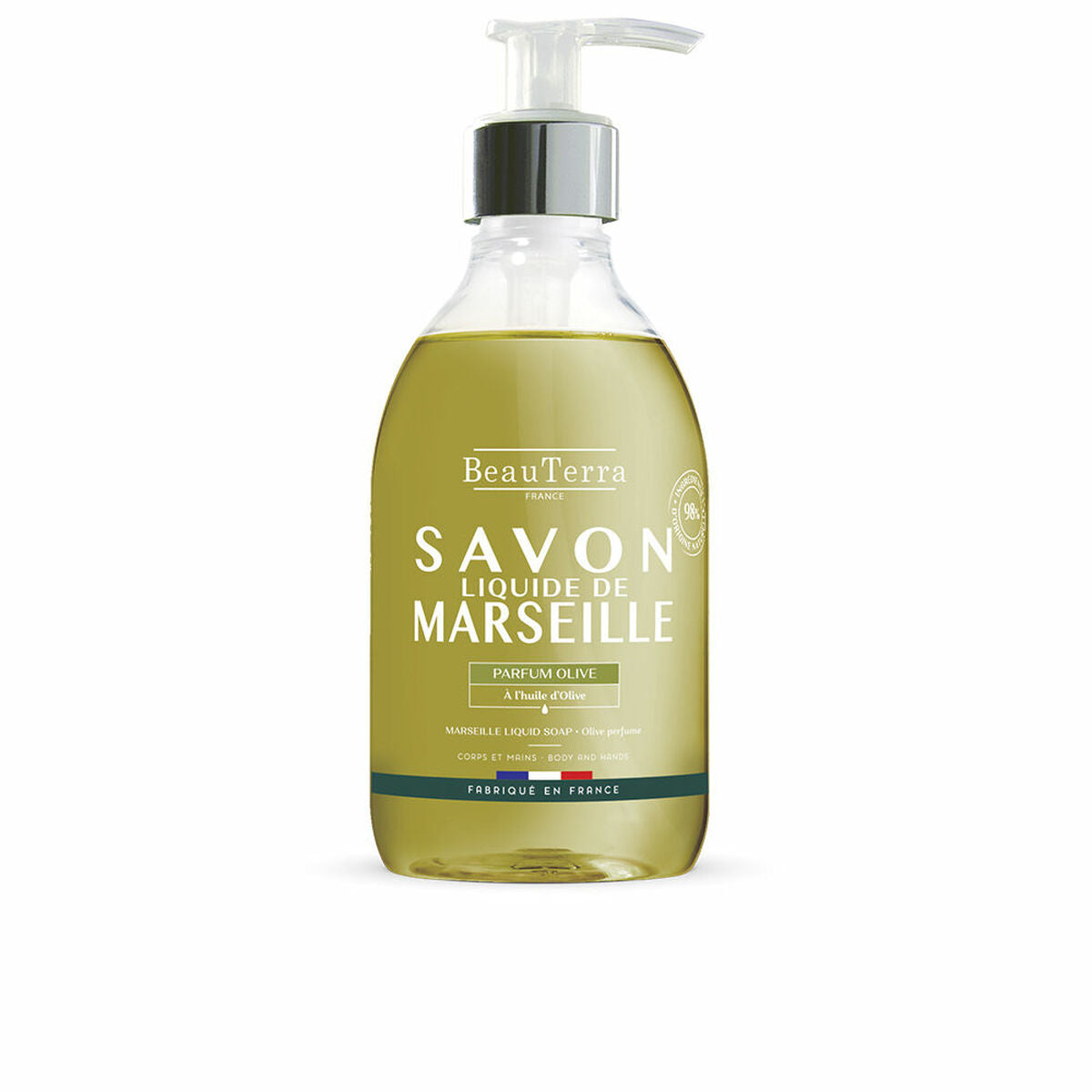 Liquid Soap Beauterra Savon de Marseille Olive 300 ml-0
