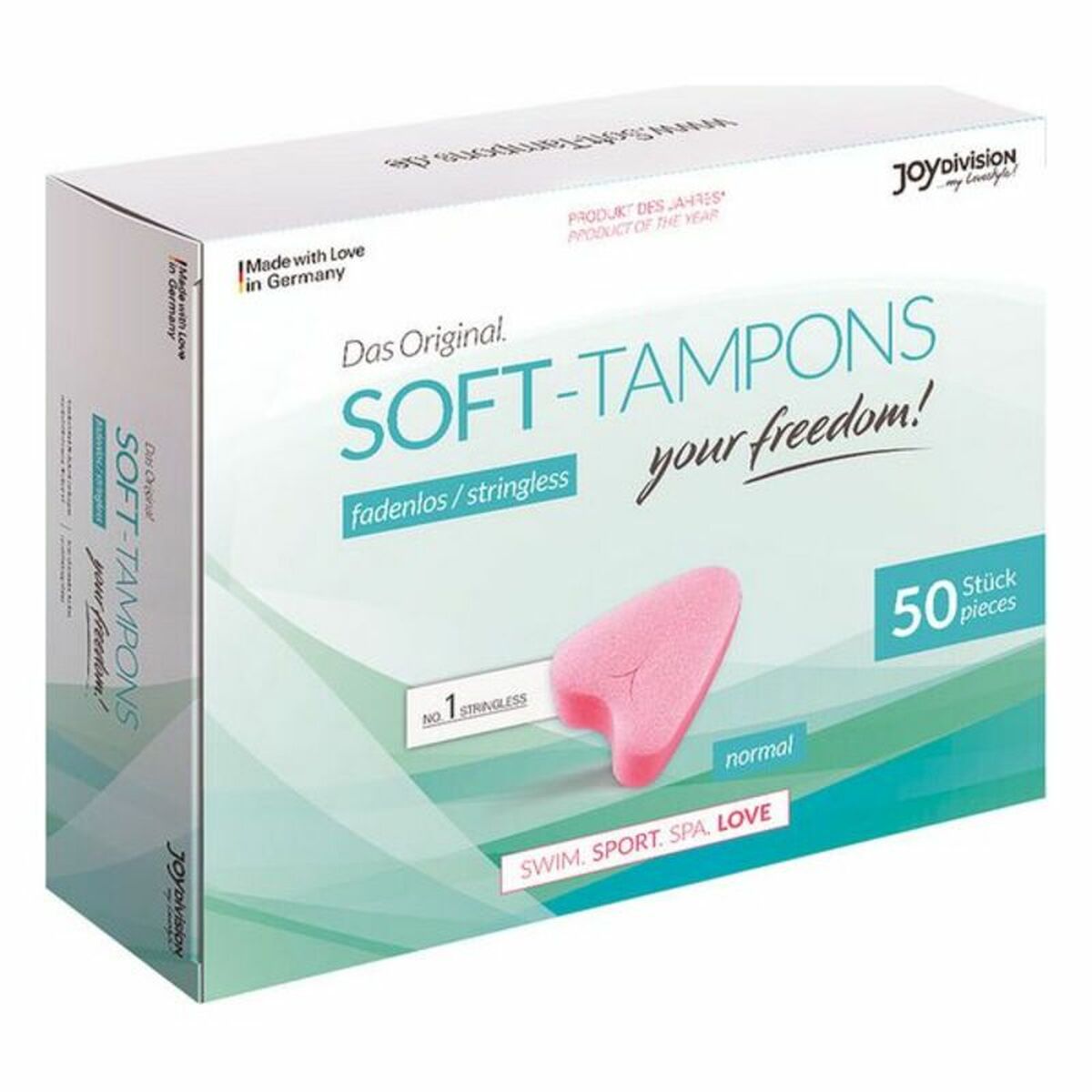 Hygienic Tampons Sport, Spa & Love Joydivision 6300630000 normal 50 Units-2