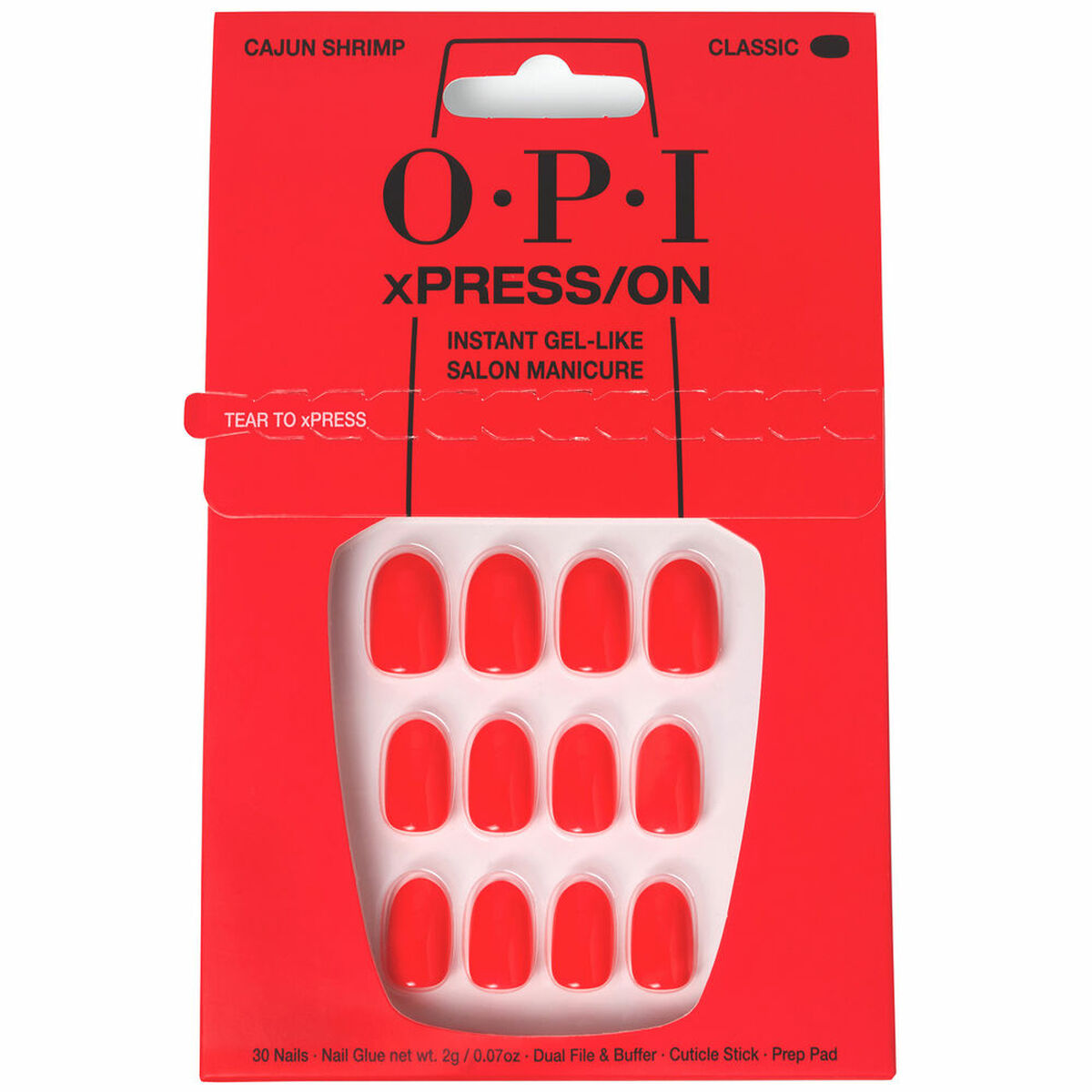 False nails Opi #Cajun Shrimp Cajun Shrimp 30 Pieces-0