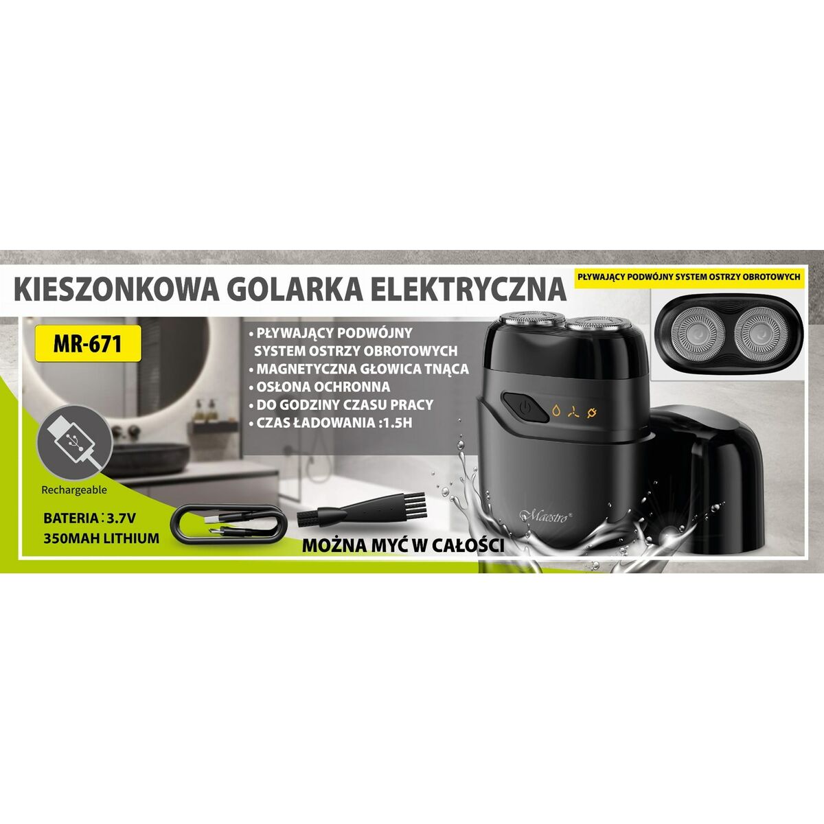Hair Clippers Feel Maestro MR-671-3