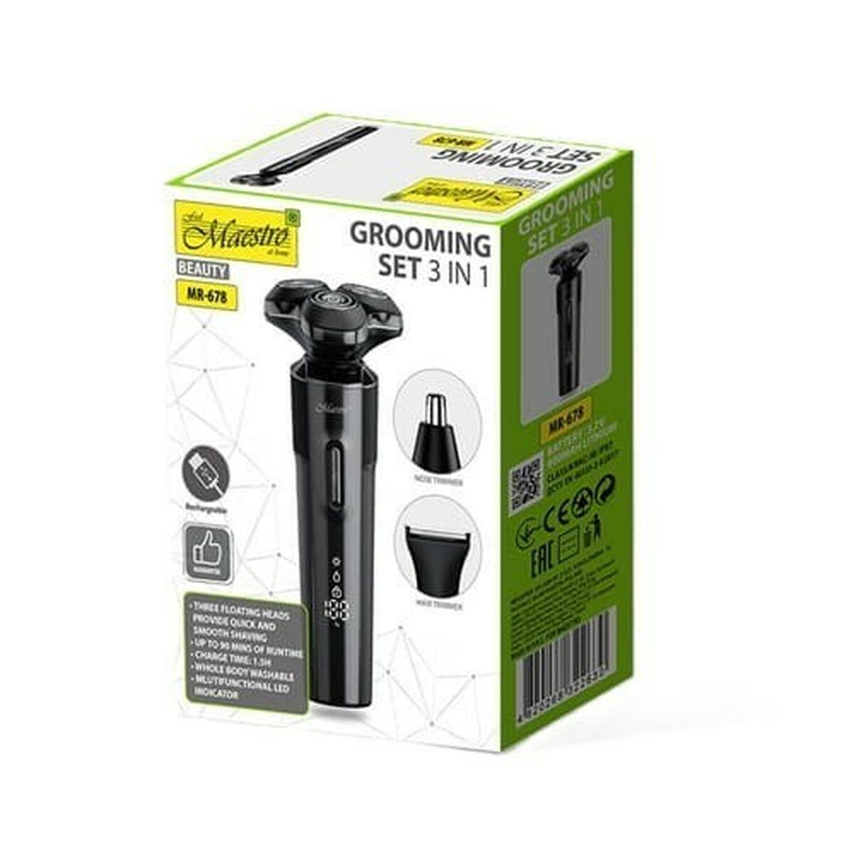 Hair Clippers Feel Maestro MR-678 1 Piece-3