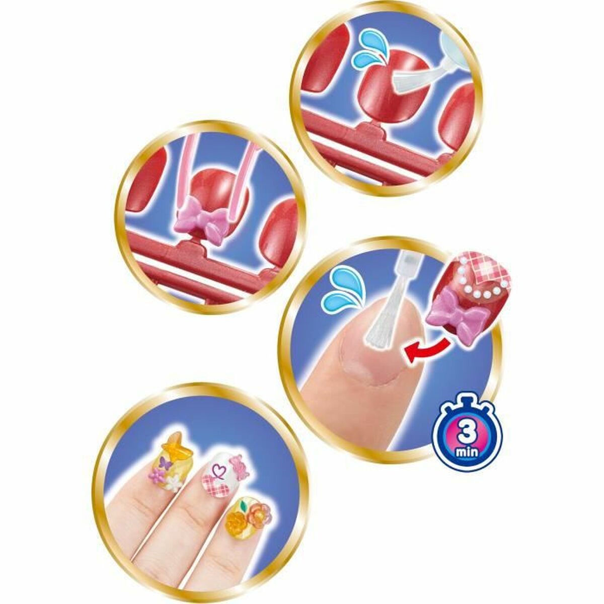 Manicure Set Aquabeads 35007 Children's Multicolour Plastic-2