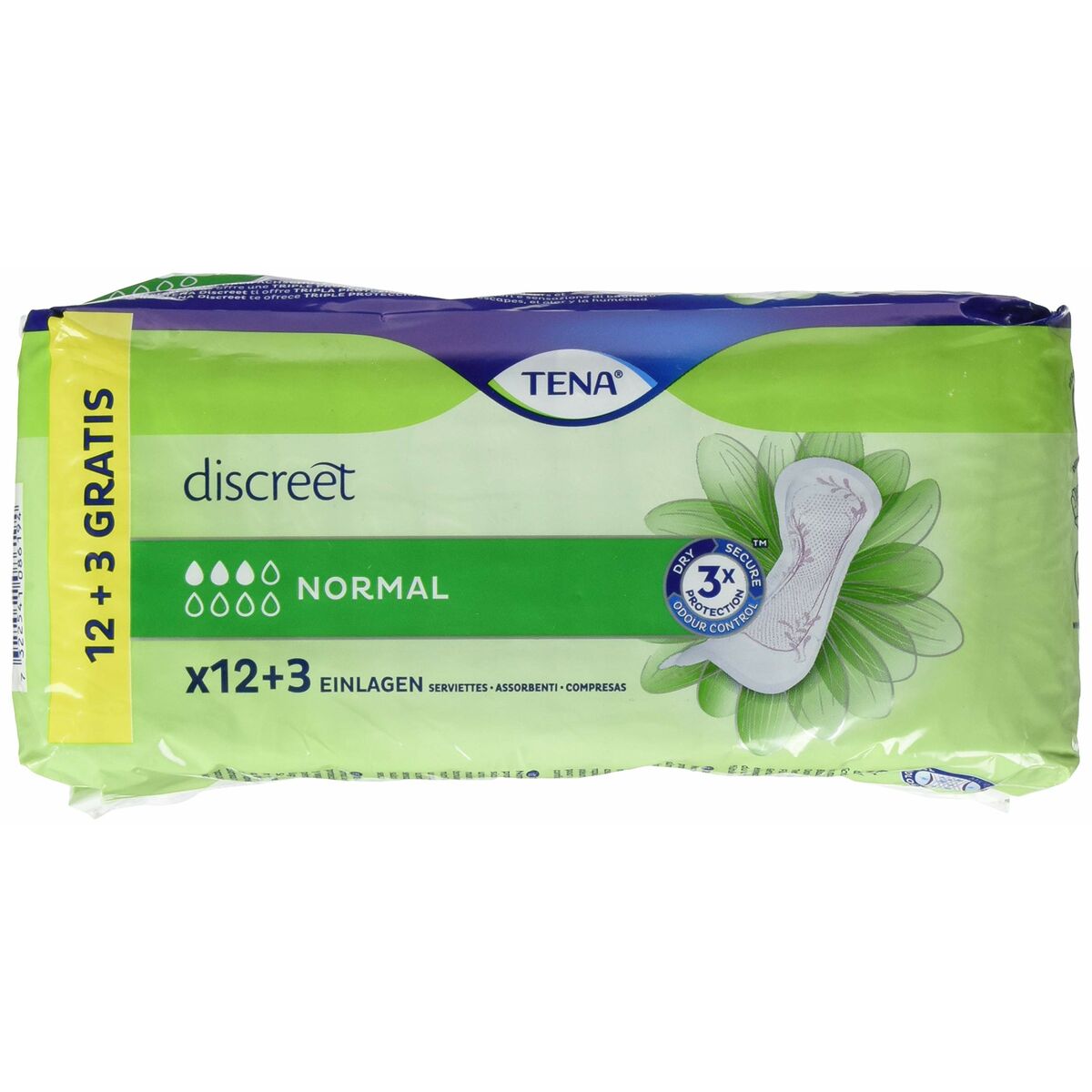 Incontinence Sanitary Pad Tena Discreet 15 Units (Parapharmacy)-0