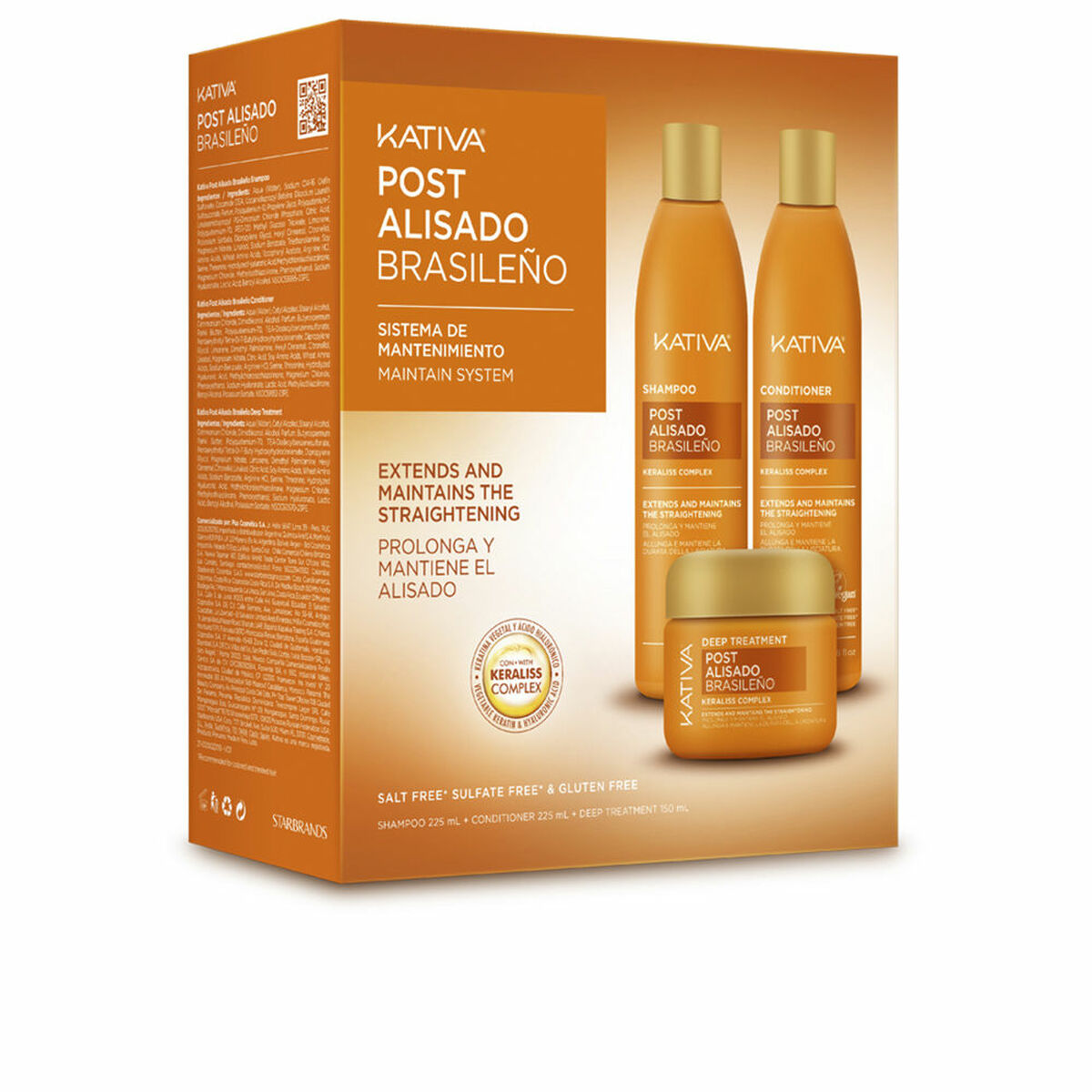 Hair Straightening Treatment Kativa KERATIN EXPRESS 2 Pieces-0