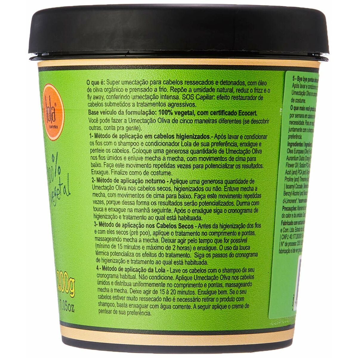 Hair Mask Lola Cosmetics Olive 200 g-1