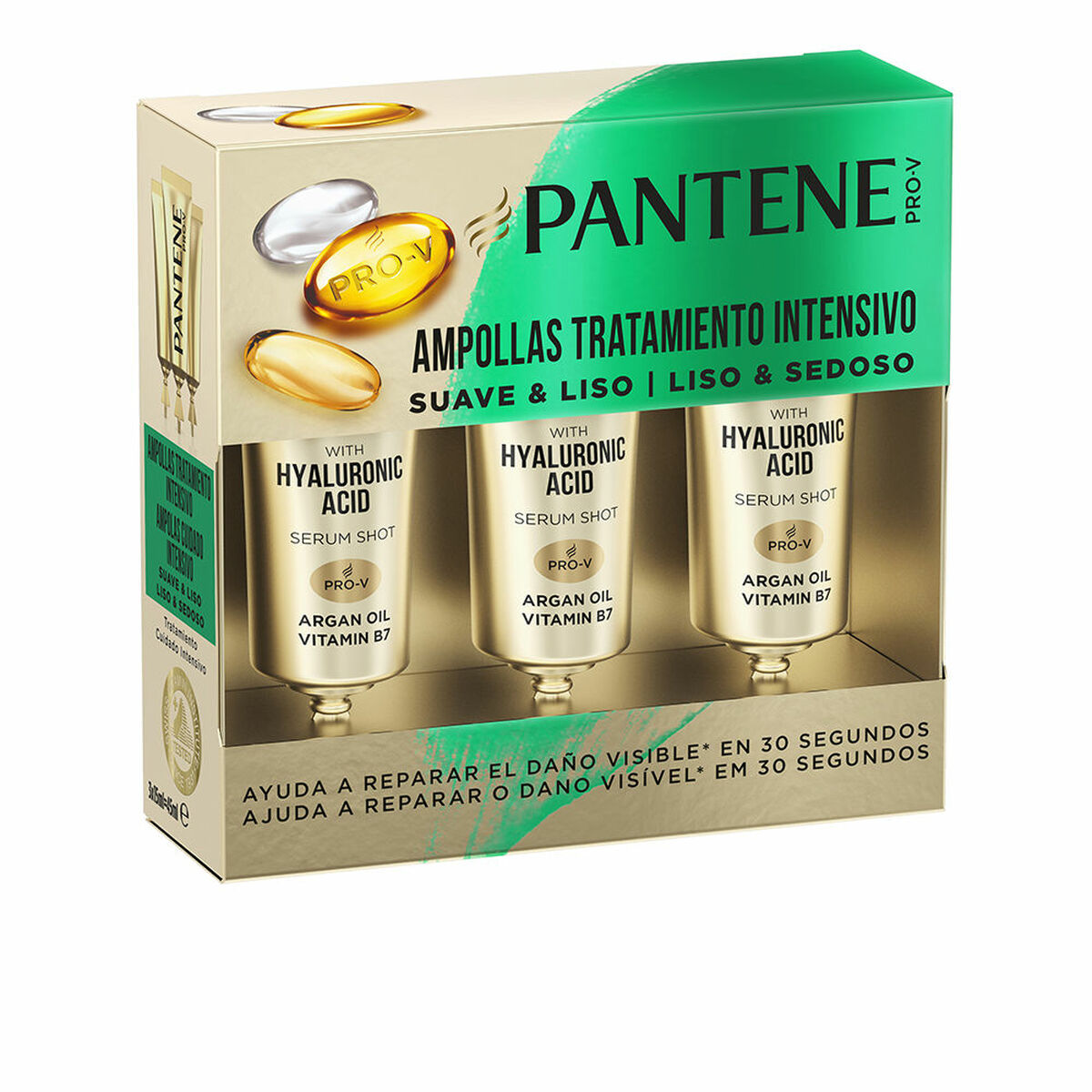 Hair Straightening Treatment Pantene 30 seconds Ampoules 3 x 15 ml 15 ml-0