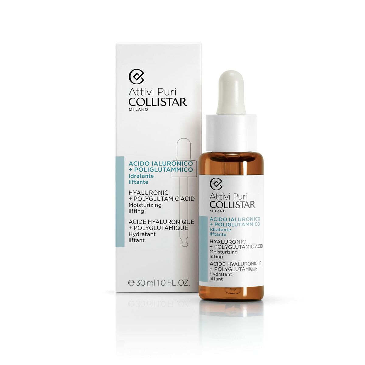 Facial Serum Collistar Attivi Puri Moisturizing Hyaluronic Acid Lifting Effect (30 ml)-2