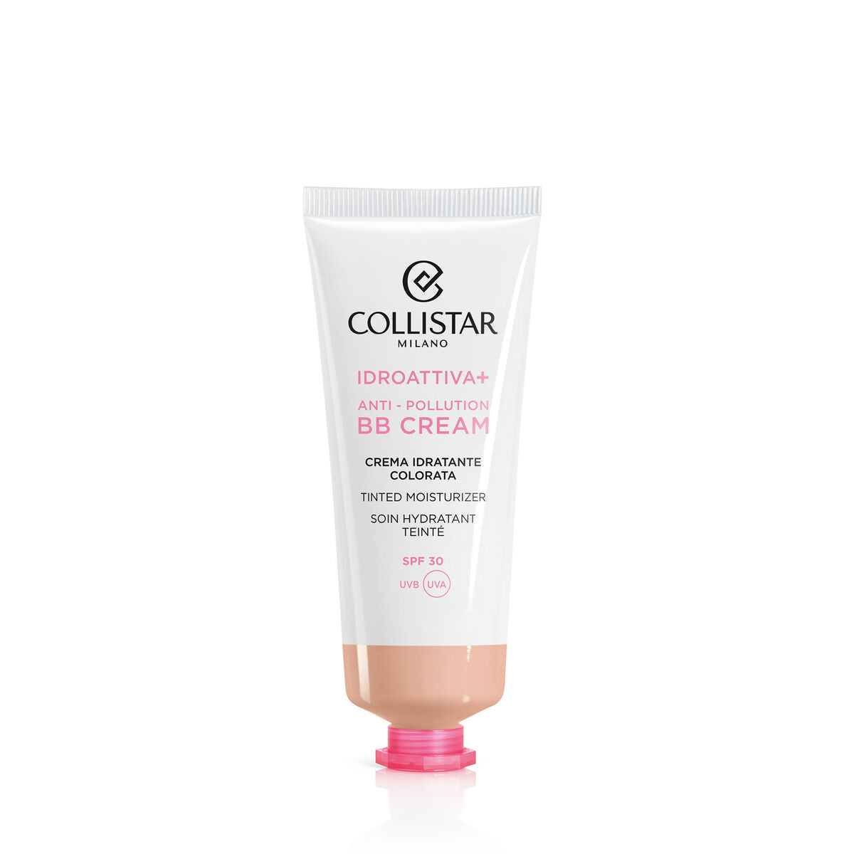 Hydrating Cream with Colour Collistar Iddroattiva+ Nº 1 Light Spf 30 50 ml Anti-pollution-0