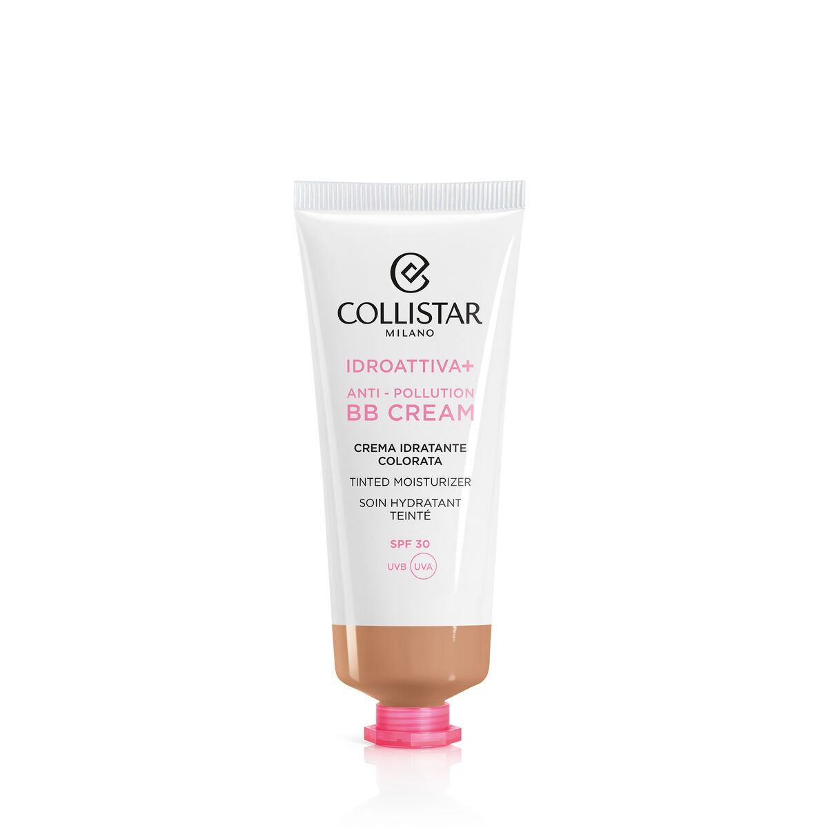 Hydrating Cream with Colour Collistar Iddroattiva+ Nº 3 dark Spf 30 50 ml Anti-pollution-0