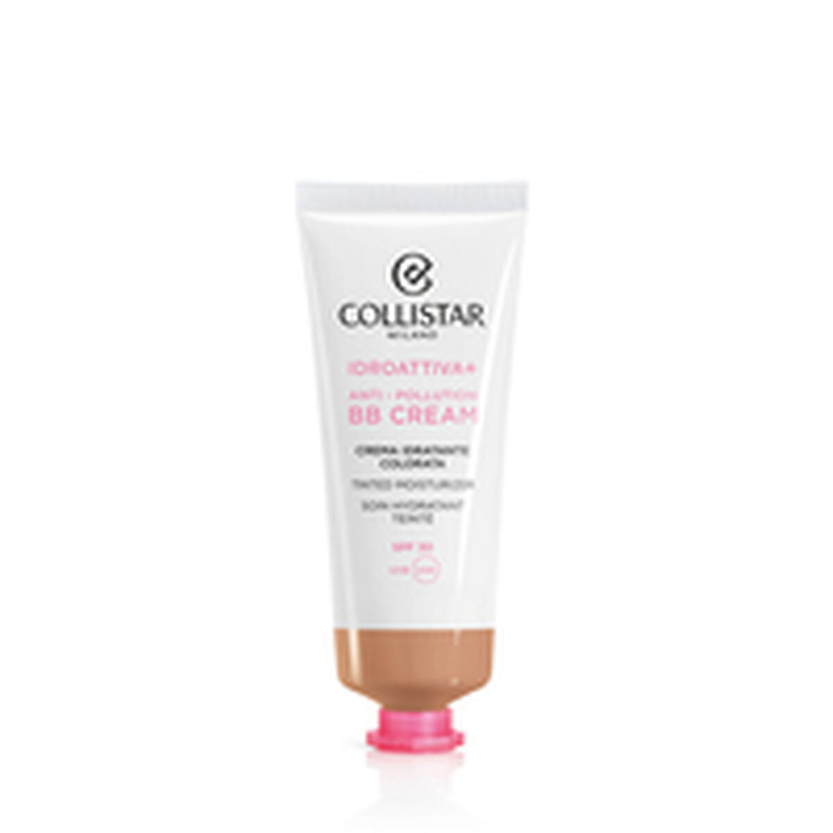 Hydrating Cream with Colour Collistar Iddroattiva+ Nº 3 dark Spf 30 50 ml Anti-pollution-1