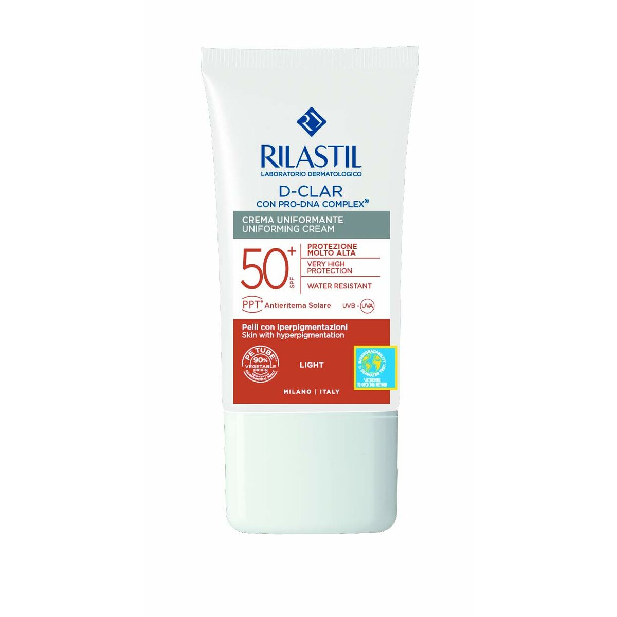 Facial Sun Cream Rilastil Sun System Unifying Spf 50 Light (40 ml)-0