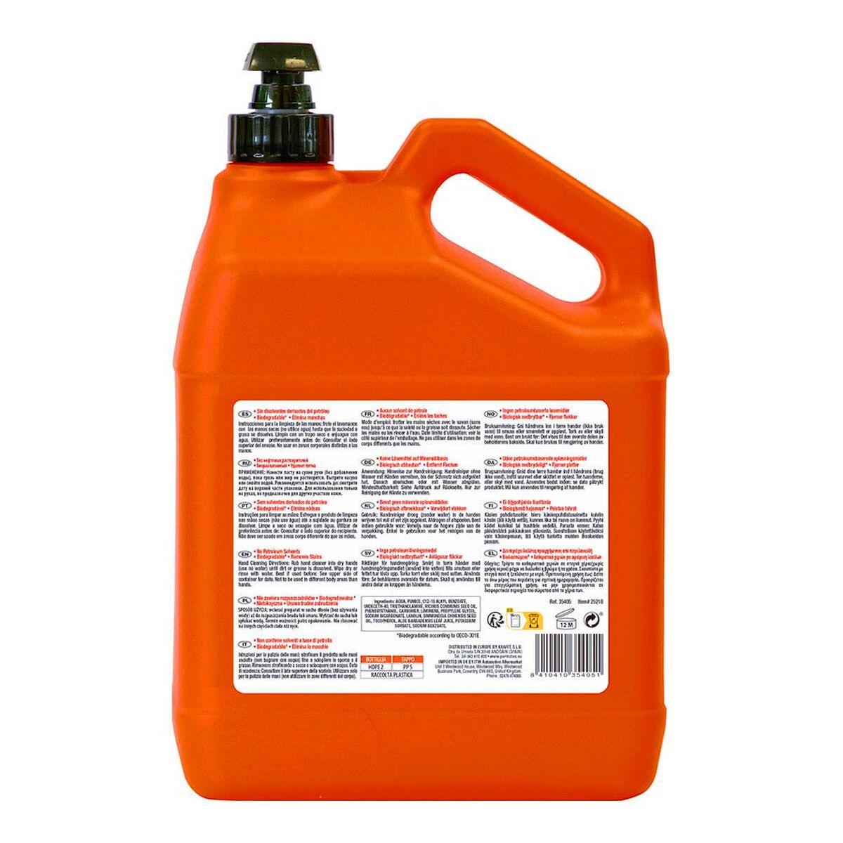 Hand Soap Permatex fast orange 5 L-1