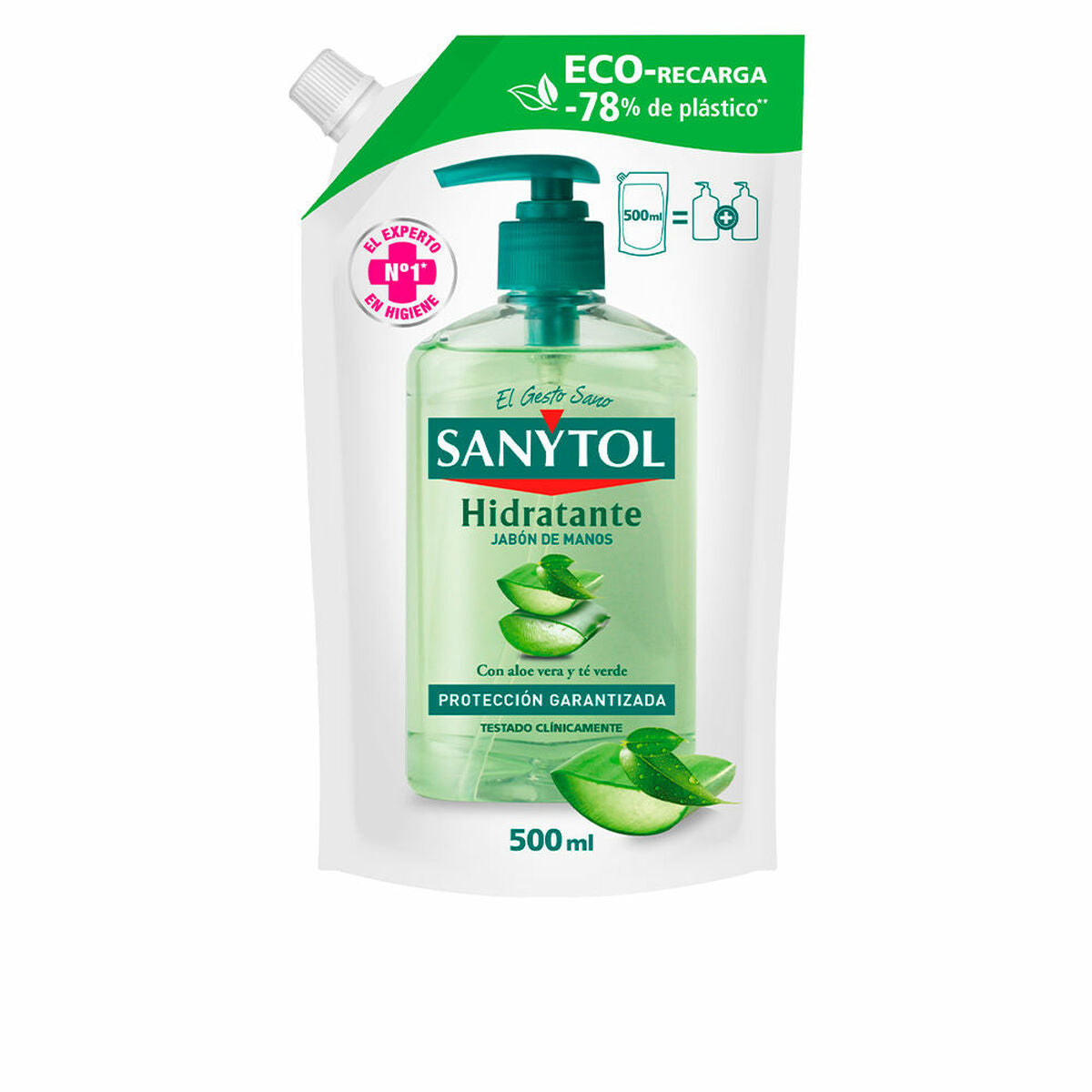 Hand Soap Sanytol Replacement Aloe Vera 500 ml-0