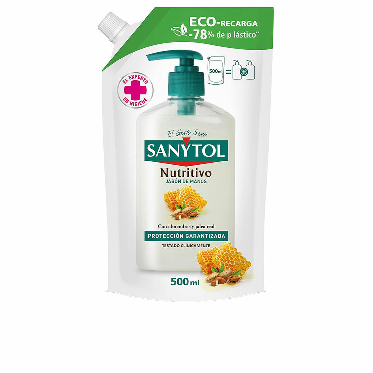 Hand Soap Sanytol 500 ml Anti-bacterial Nutritional Refill-0