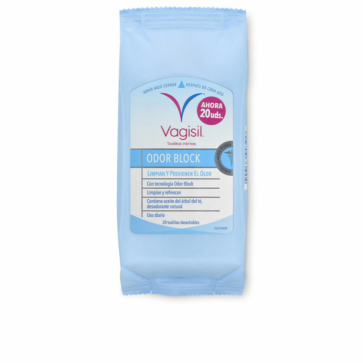 Intimate Wet Wipes Vagisil Odor Block 20 Units-0