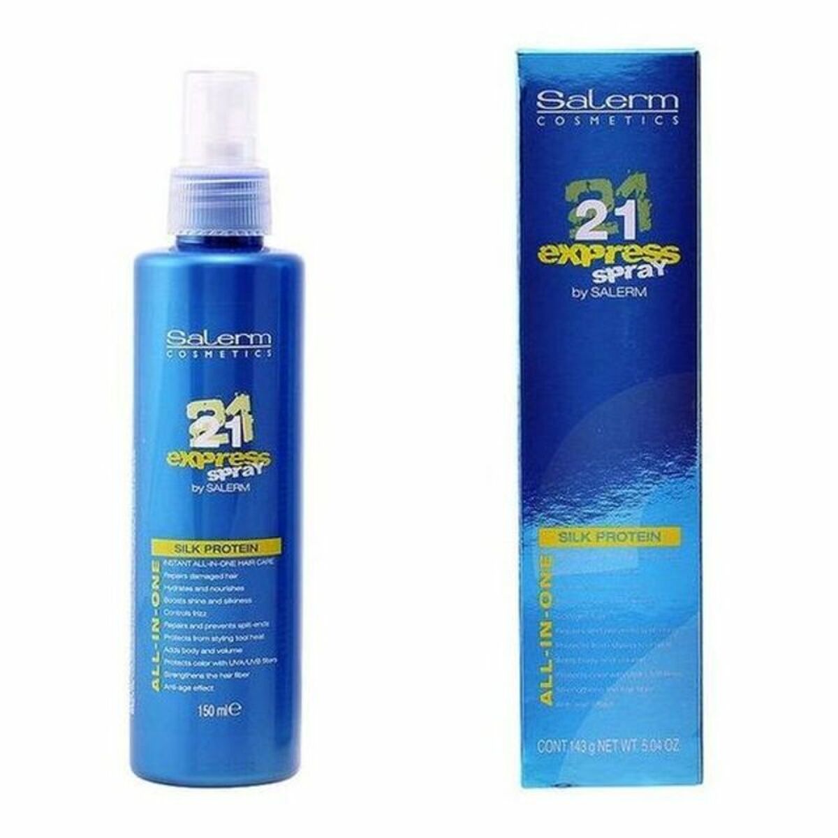 Hair Mask without Clarifier 21 Express Silk Protein Spray Salerm 973-34678 (150 ml) 150 ml-0